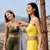 跃牌【欲动春风】系列 瑜伽背心裸感透气跑步运动文胸抽褶健身背心带胸垫32147 商品缩略图0