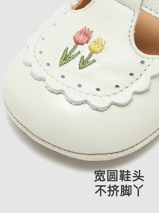 英氏婴幼儿女童步前鞋小皮鞋2024新款儿童鞋子YFXCJ3Q607A 商品图2