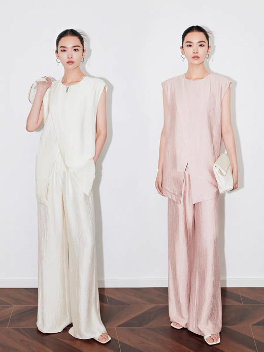 【E】层次无袖设计感休闲套装-A01VT159 商品图2