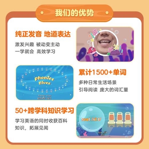 【小灯塔422节英语启蒙】422节启蒙英语➕加赠5科169节包含3阶段8大板块0-15岁英语启蒙全覆盖 适合3-8岁 商品图1
