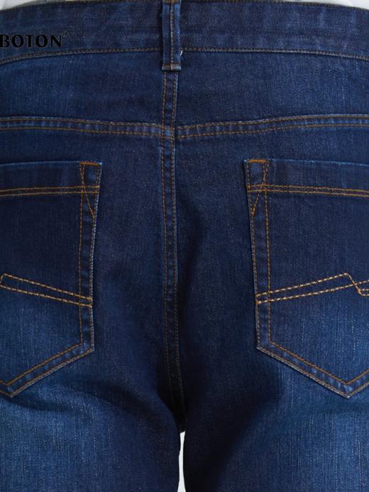 波顿牛仔长裤男士春夏季薄款冰氧吧牛仔裤宽松直筒微弹力裤子ME766121 商品图5