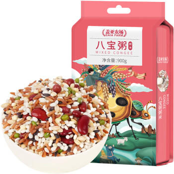 盖亚农场八宝粥米1.8斤腊八粥五谷杂粮粥糯米红米黑米芸豆粥米伴侣 商品图1