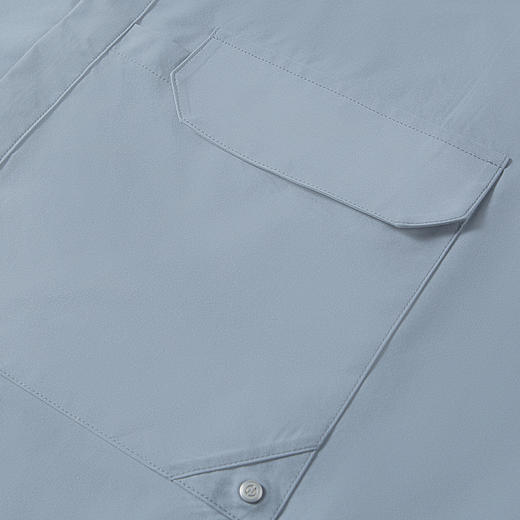 GXG棕色翻领短袖衬衫G24X232011 商品图4