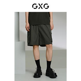 GXG黑色工装短裤G24X222036