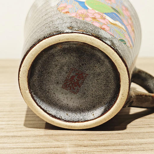 【旬彩 】九谷烧-金樱花鸟马克杯 商品图3