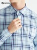 波顿格子长袖衬衫男士春季百搭格纹帅气高端高级感纯棉衬衣MS656122 商品缩略图3