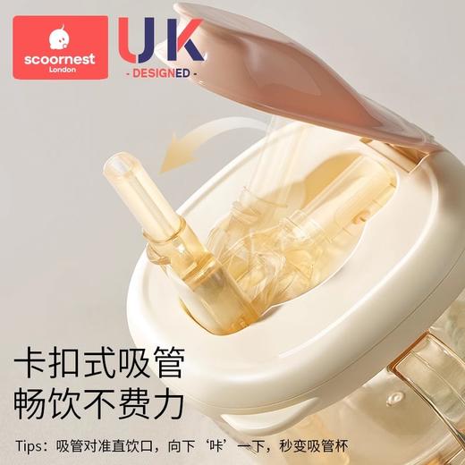 科巢儿童牛奶杯1-2-3岁以上宝宝奶瓶PPSU刻度吸管直饮喝水杯防摔 商品图1