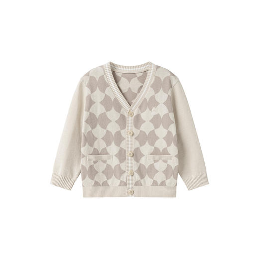 英氏儿童外套秋季男童外套上衣保暖毛衫2024新款外套YRWWJ3Q551A 商品图4