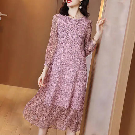 丁摩 真丝连衣裙度假海边沙滩裙桑蚕丝连衣裙20-103DS399 商品图2