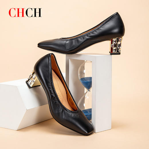 CHCH祈祈轻奢高级时尚女士单鞋CM2B5032 商品图0