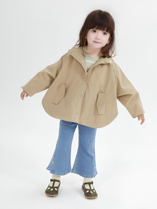 笛莎童装女童裤2024秋季新款女童微喇牛仔裤 商品图1