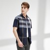 柒牌格子衬衫男夏季新款时尚潮流百搭中青年男士翻领短袖衬衣122A70980 商品缩略图1