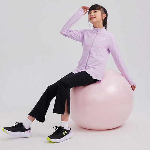 【困妈专属】正品Under Armour安德玛 季末清仓 超低折扣  女童凉感针织防晒外套 242204506 商品图5