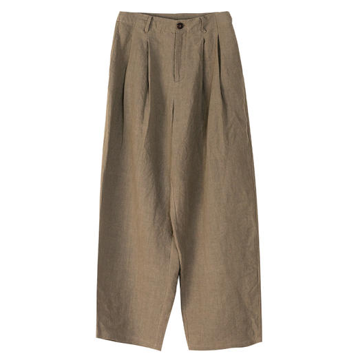 牧衣游原创 净色汉麻裤子女夏新款质朴禅意宽松百搭休闲裤 行云里 商品图4