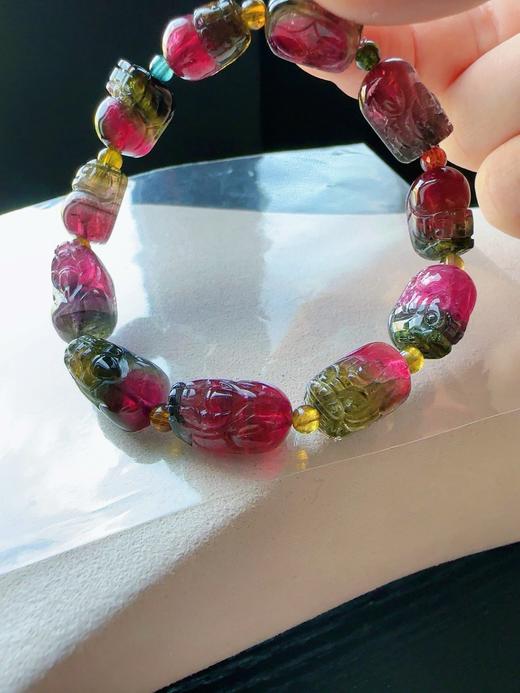 25.8g 雕刻碧玺手链 商品图1