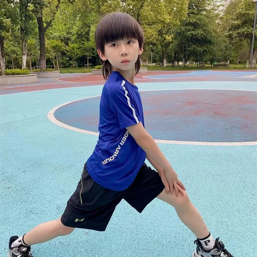 【12月-特惠福利】正品Under Armour安德玛男童中大童夏款吸湿速干透气针织短裤 242123177超低折扣 商品图1