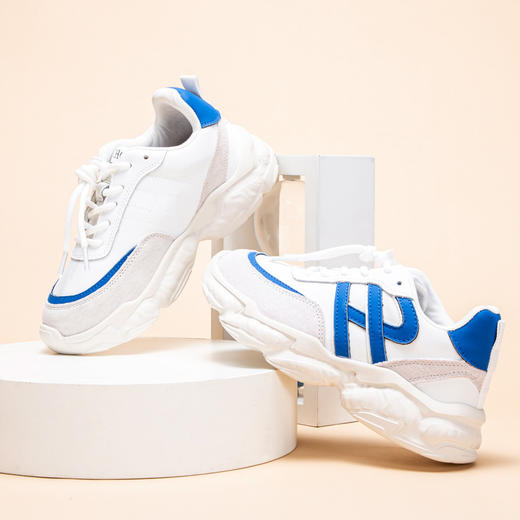 CHCH童鞋平衡鞋牛皮革拼色网布休闲老爹鞋CM2Q5051 商品图1