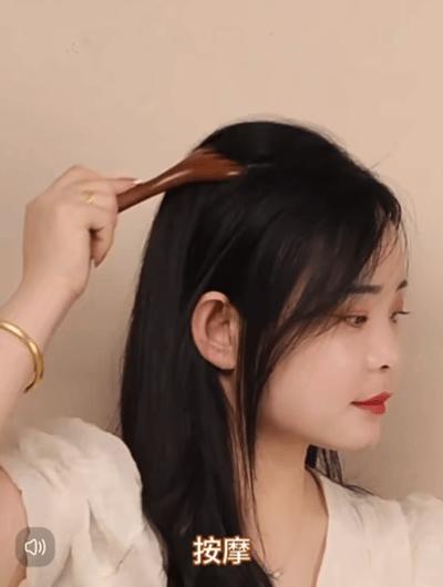 【买一送一】鹿角六齿檀木按摩梳 从头保养到脚的养生神器 A-2726 商品图4