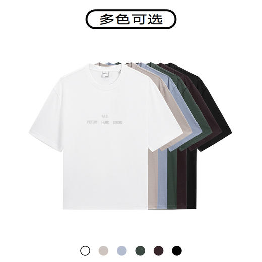 GXG白色圆领短袖T恤G24X442027 商品图3