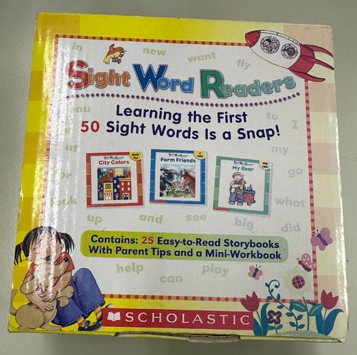 微瑕 英文原版Sight Word Readers儿童英文常见词家长指导套装 商品图0