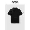 GXG黑色翻领短袖POLO衫G24X242038 商品缩略图0