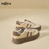 Safiya/索菲娅2024秋学院风复古拼色透气百搭轻便休闲厚底德训鞋 SF43112113 商品缩略图7