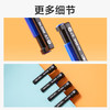 得力(deli)圆珠笔中油笔 0.7mm子弹头软胶握手原子笔按动笔 办公用品 蓝色 36支/盒 P06546 商品缩略图5