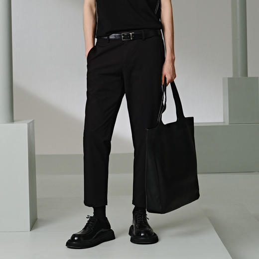 GXG黑色小脚九分裤G24X022027 商品图4