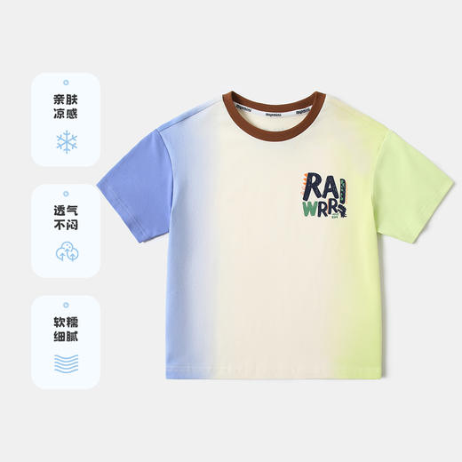 【5A抑菌】【80-130】【MQDmini】男童夏季卡通短袖T恤（95%棉 5%氨纶） 商品图3