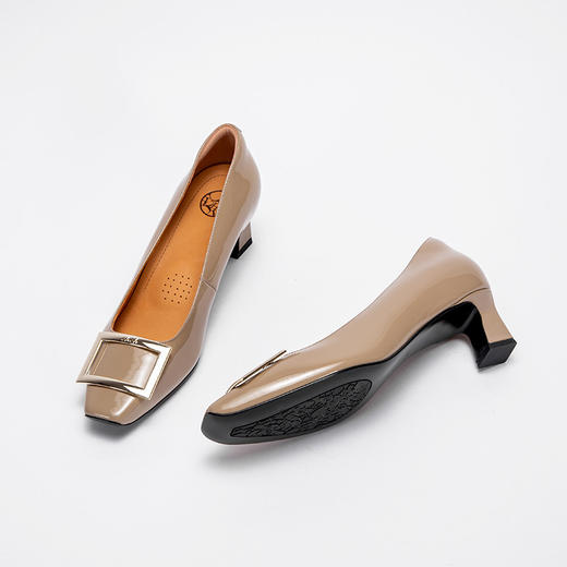 CHCH平衡鞋牛漆皮女式优雅高跟鞋CN2B5151 商品图1