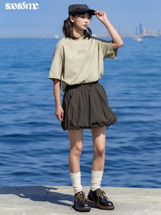 早乙女惠子saotome/STMQZ242109/户外感轻薄透气抽褶运动短裙半裙 商品图3