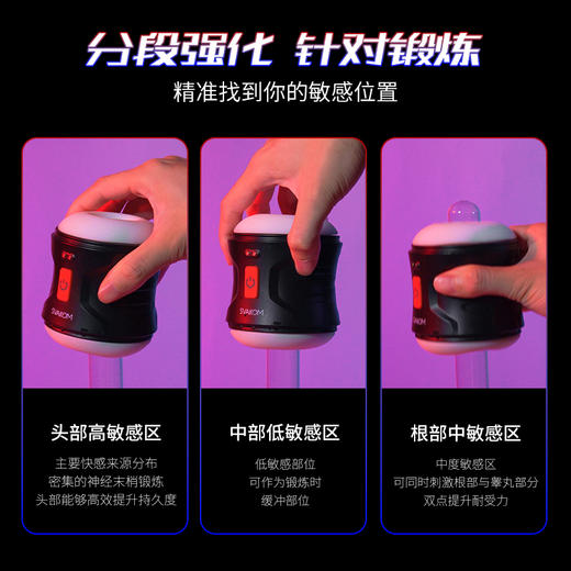 【小巧便携 边爽边练】SVAKOM 司沃康 锻魂全自动男用电动伸缩成人用品自慰器锻炼器 商品图3