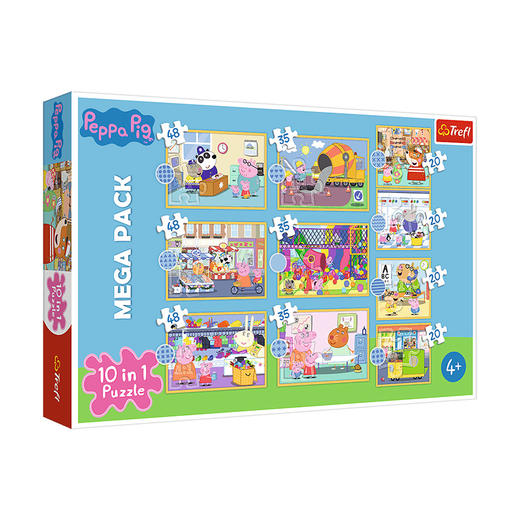trefl 认识小猪佩奇-十合一拼图329片TREC90383 商品图0