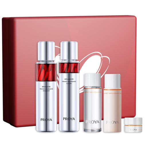 珀莱雅赋能鲜颜淡纹紧致活肤水乳礼盒（5件装） 商品图0