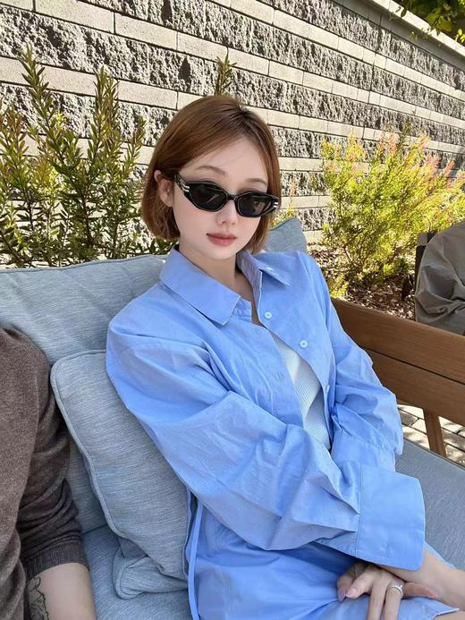 清仓捡漏 LINCHAOZHANG【星辰大海】冰蓝烫钻衬衫+短裤+背心 LC240425 LB240133 LK240291 商品图1