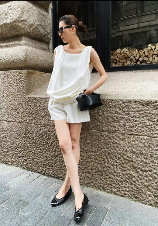 【E】老钱风无袖套装-B06AY-880 商品图3