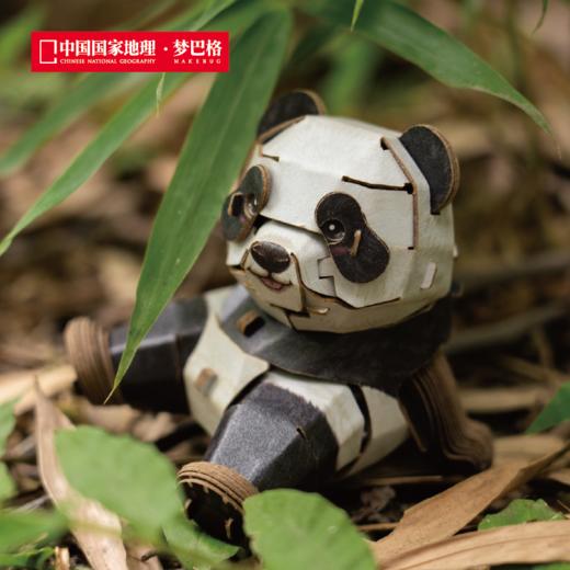 博物文创 萌仔茶话会系列 立体拼插纸模  小熊猫 长颈鹿 大熊猫 川金丝猴 考拉 商品图5