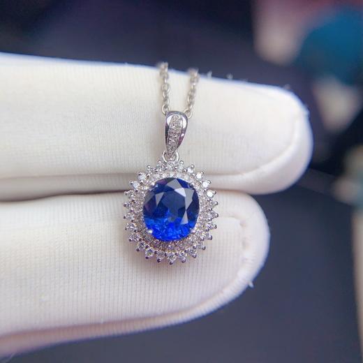 1.25ct 1.1g 蓝宝石吊坠 商品图3