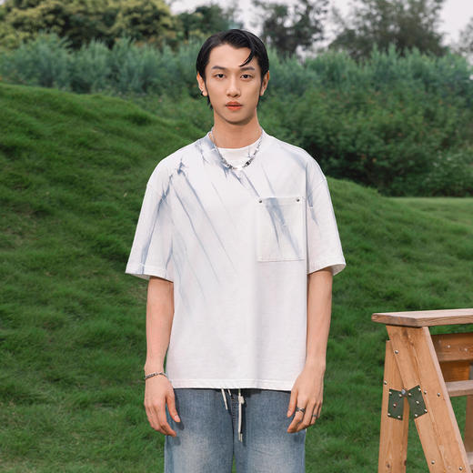 【断码清仓】HX 夏季圆领短袖T恤Z102420069101 商品图8