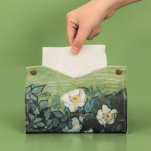 【ins风轻奢抽纸盒】客厅家用油画纸巾盒 餐巾收纳车载纸抽盒创意高档  商品图6