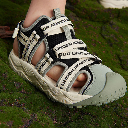 【12月-特惠福利】正品Under Armour安德玛 夏季新款儿童沙滩鞋软底透气鞋男女大童运动凉鞋 2421506 超低折扣 商品图4