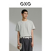GXG灰绿色圆领短袖T恤G24X442041 商品缩略图3