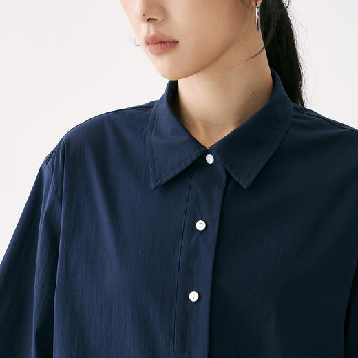 零意义 meanil  女士小翻领纹理衬衫 商品图2