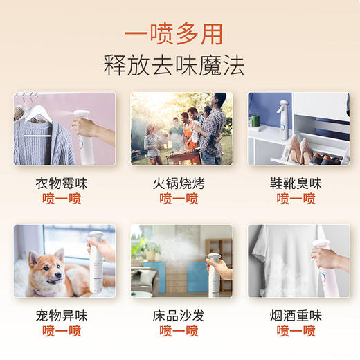 【临期处理】衣服除味除菌宠物除臭 | 光妙净 纳米光解魔法喷泵头款300ml（有效期到2024-10-15）[福利品] 商品图5