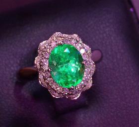 1.85ct 祖母绿戒指