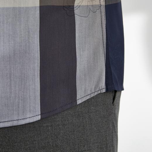 柒牌格子衬衫男夏季新款时尚潮流百搭中青年男士翻领短袖衬衣122A70980 商品图3