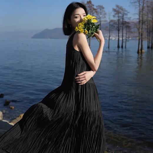 褶皱背心连衣裙，显高显瘦，优雅浪漫【G】 商品图5