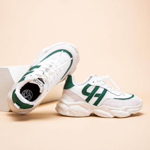 CHCH童鞋平衡鞋牛皮革拼色网布休闲老爹鞋CM2Q5051 商品图2