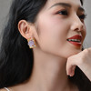 Manreya玛芮雅“紫气东来”幸运天然紫水晶矿石耳环 商品缩略图5
