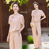 新中式阔腿裤套装夏季2024年新款高级感显瘦流行休闲盘扣两件套YLFS8897 商品缩略图2